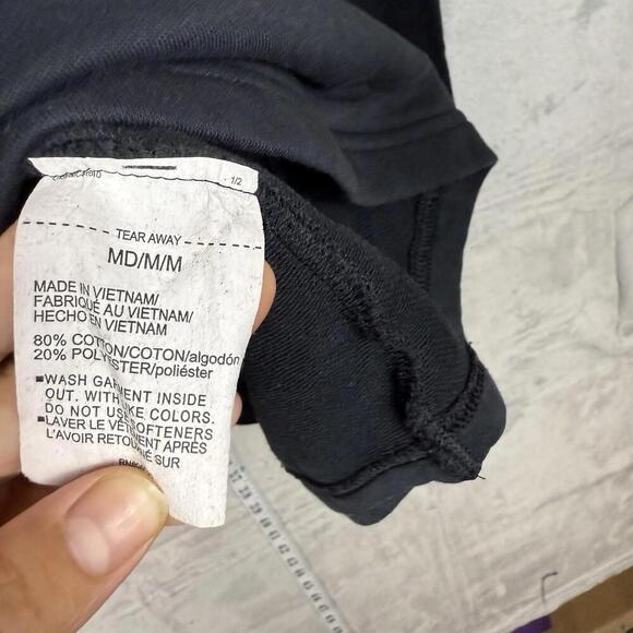 Under Armour Project Rock Hoodie Size Medium Black Hardest Worker Bull Logo Gym - Picture 5 of 9